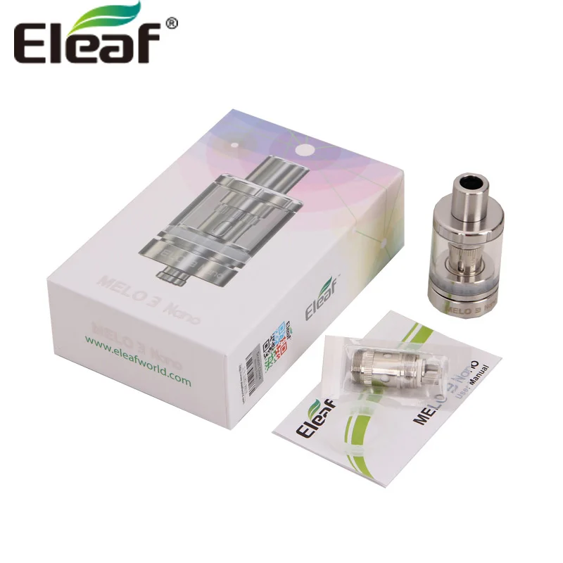 Оригинальный атомайзер Eleaf Melo 3 Nano Tank 2 мл с ECML 0 75 Ом бокс мод для электронных