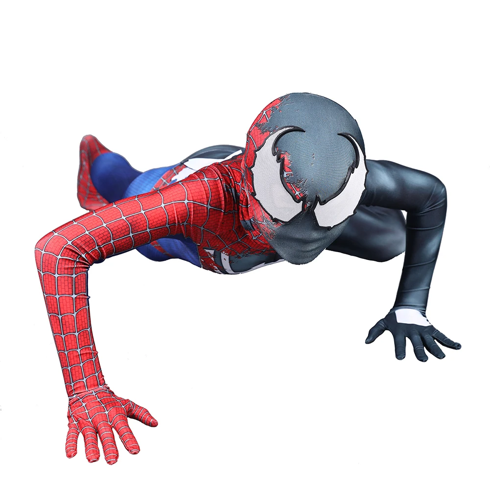Spawn Symbiote, костюм Человека-паука, 3D принт, Человек-паук, Супергерой, Веном, косплей, костюм Zentai, боди для взрослых/детей, на заказ
