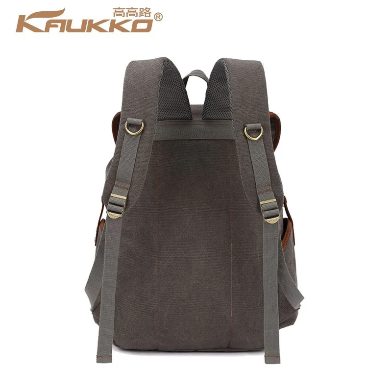 Модная парусиновая кожа Винтаж рюкзак Школьные ранцы | Багаж и сумки