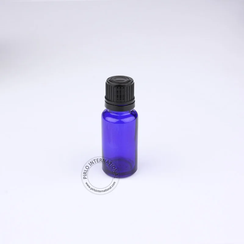 5 шт. X 15 мл синий кобальт Эфирные масла бутылки подделать Кепки с отверстием