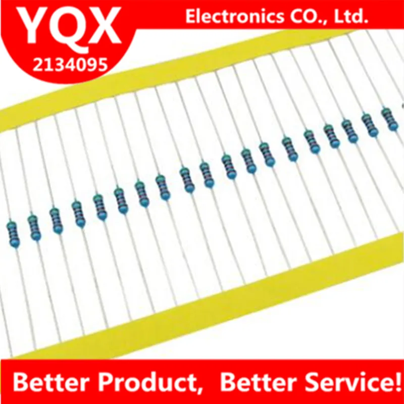 100 шт./лот 0.25 Вт металла Плёнки резистор 1% 300 К Ом 1/4 Вт|lot lot|lot 100pcsresistor 0.25w |