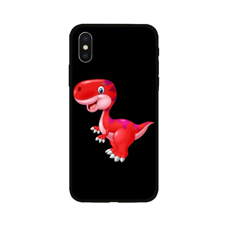 Мультяшный чехол для телефона с рисунком в виде животного iphone X 7 8 6 6s Plus