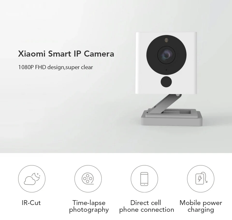 Оригинальная смарт-камера Xiaomi Mijia CCTV Xiaofang с цифровым зумом, IP 110 градусов, F2.0, 8X1080 P, wifi, беспроводная камера с управлением, ночное видение