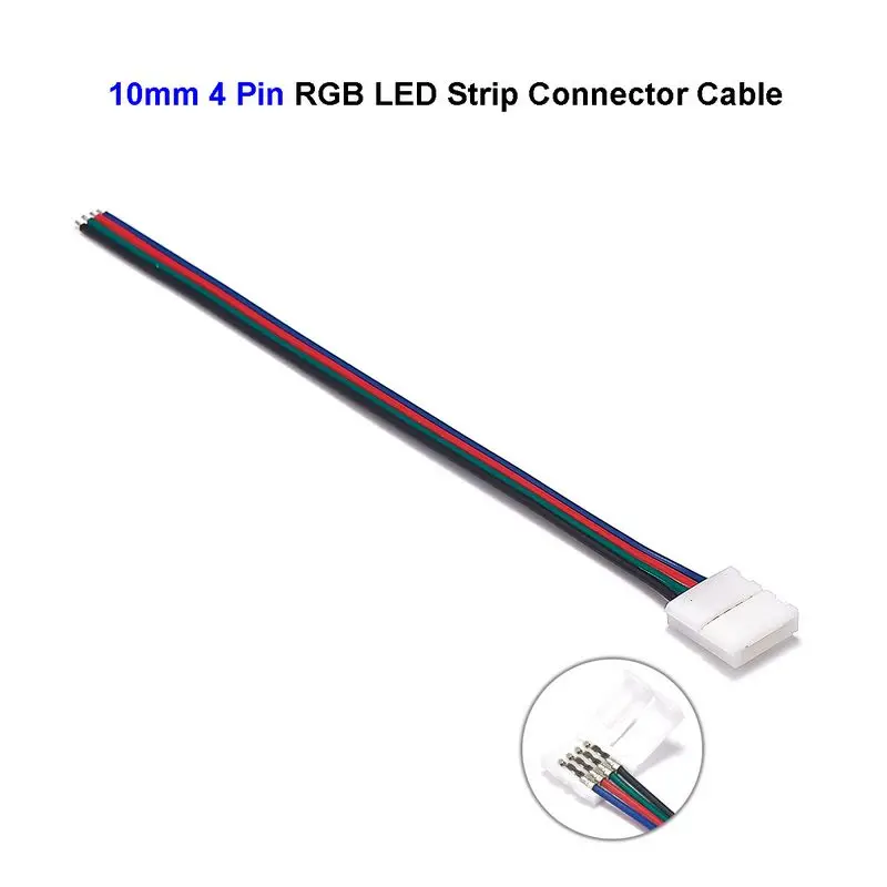 Светодиодный rgb коннектор 4 ядерный светодиодный разъем кабель питания