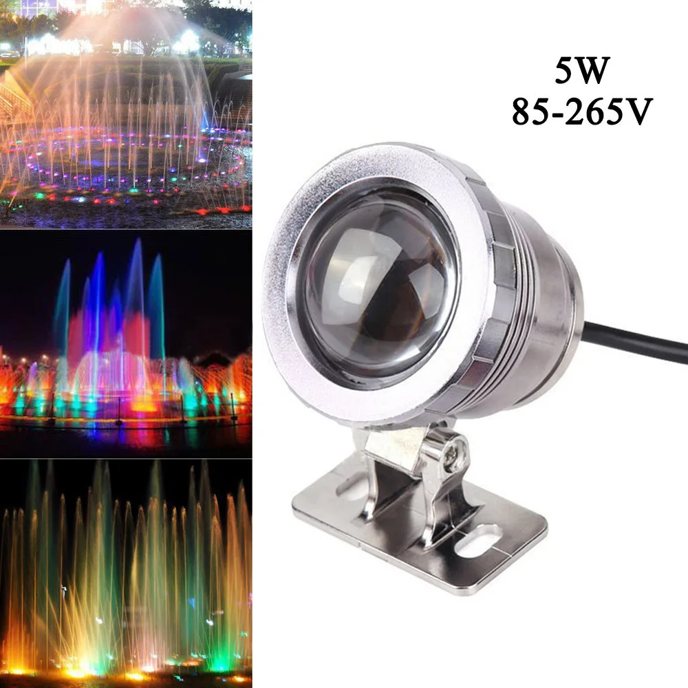 Водонепроницаемый RGB светодиодный подводный светильник 5 Вт 10 фотолампа/DC12V