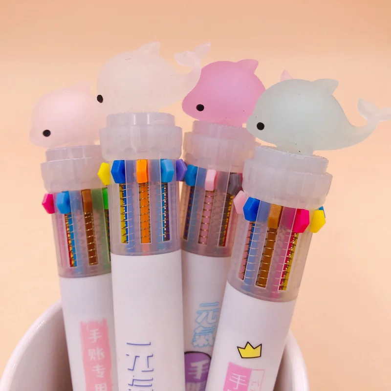 Kawaii мульти Цвет ручка 10 цветов Стильная футболка с изображением персонажей