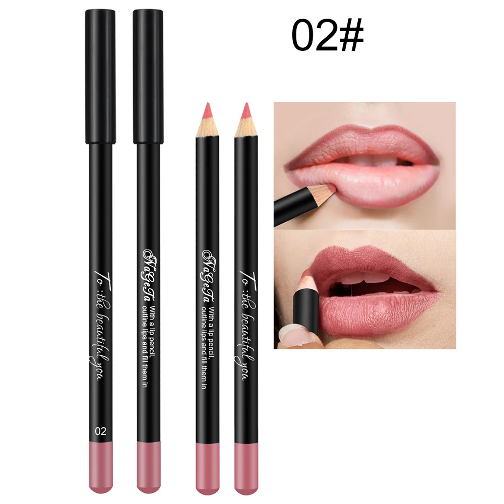 1 шт Matte Lip Liner Pencil Водонепроницаемый долгое ню макияж контура губ набор карандашей для губ maquiagem Профессиональный полный TSLM1