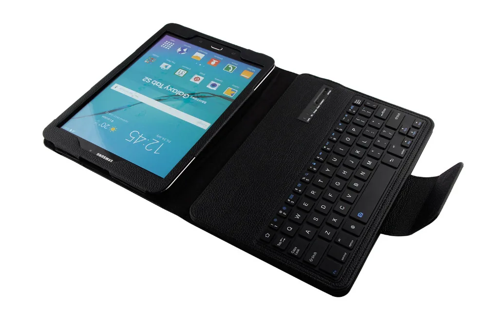 Беспроводная Bluetooth клавиатура для samsung Galaxy Tab S2 T810 T815 T819 9," планшет портфель кожаный чехол-подставка