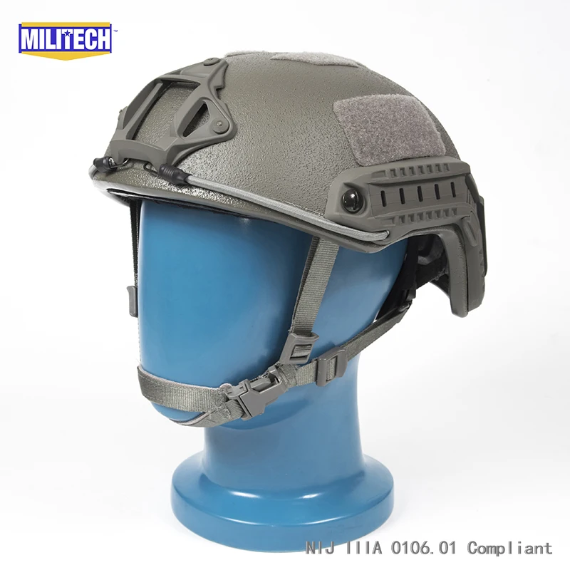 Сертификация ISO MILITECH 1 25 кг Lite FG супер высокой арамидный баллистический шлем