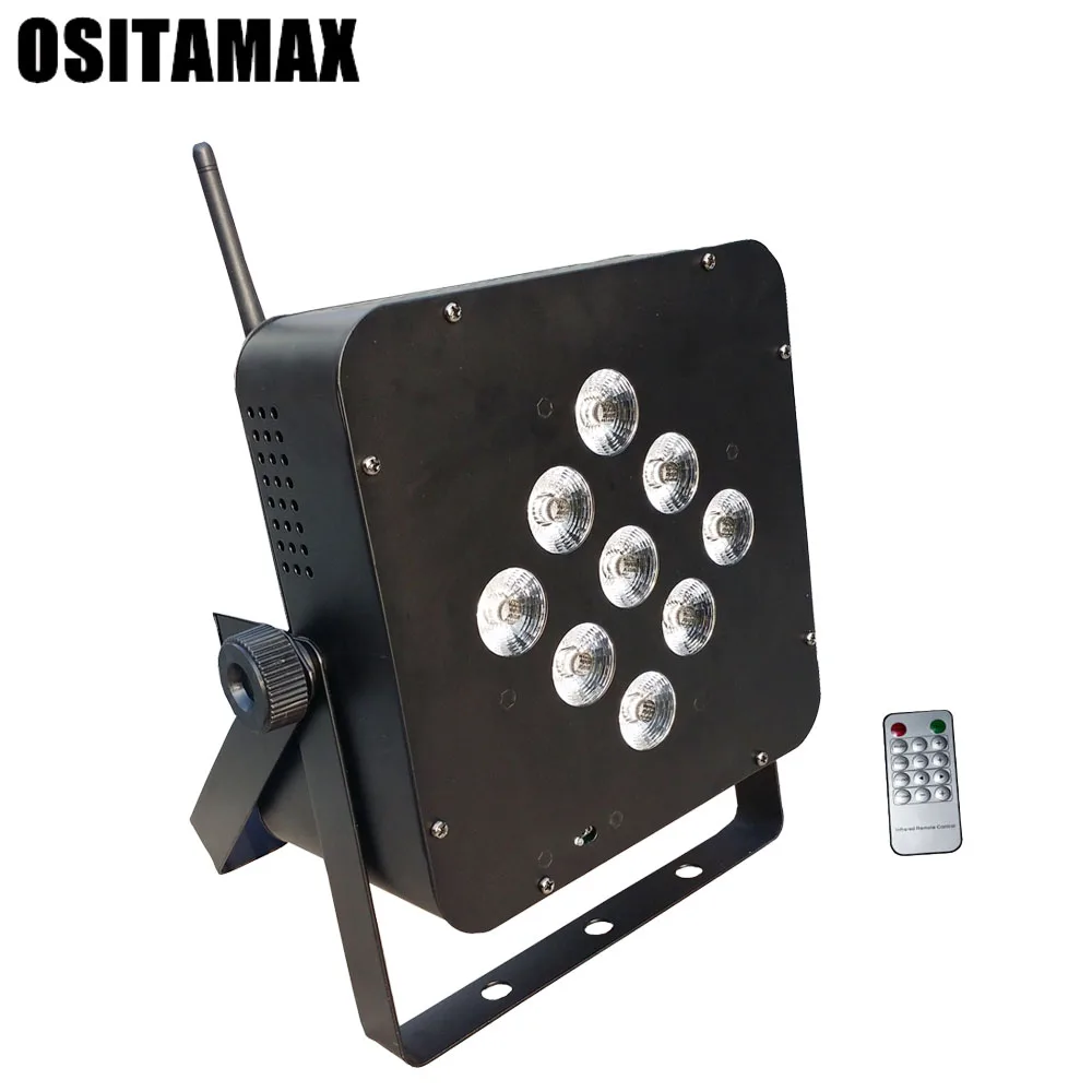 Фото Hot Sale Indoor 9pcsx15w 5in1 LEDs Battery+IR Remote Par Light For disco DJ projector machine Part Stage Decoration Освещение Hot Sale Indoor 9pcsx15w 5in1 LEDs Battery+IR Remote Par Light For disco DJ projector machine Part Stage Decoration Освещение