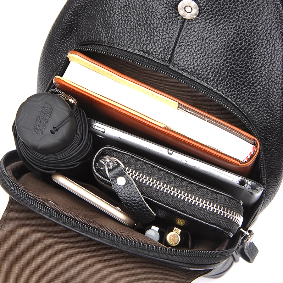 Мужская нагрудная сумка известного бренда Модный деловой рюкзак на ремне через