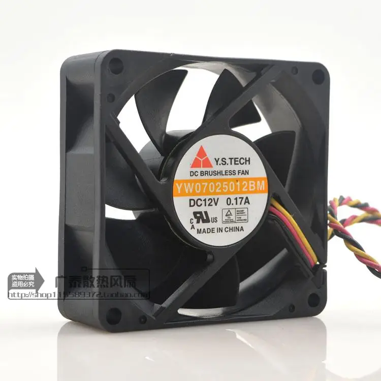 Вентилятор охлаждения сервера Y.S TECH YW07025012BM DC 12 В 0.17A 70x70x25 мм|Кулеры и системы