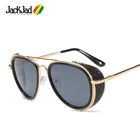 JackJad 2018 модные уникальные солнцезащитные очки в стиле стимпанк, Винтажные Солнцезащитные очки с боковой защитой, брендовые дизайнерские очки, 5892