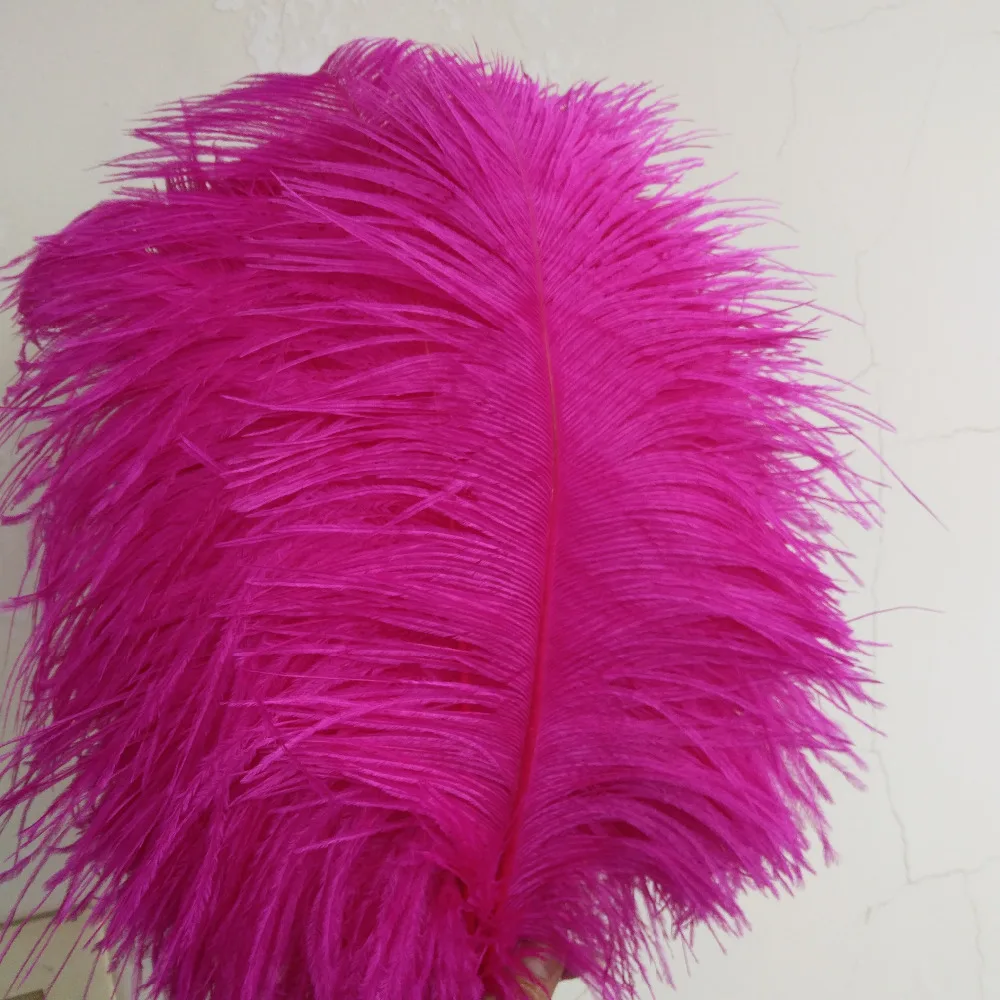 Wholesale beautiful rose ostrich feathers 100 pieces 16-18 inch / 40-45 cm Wedding celebration decoration | Дом и сад