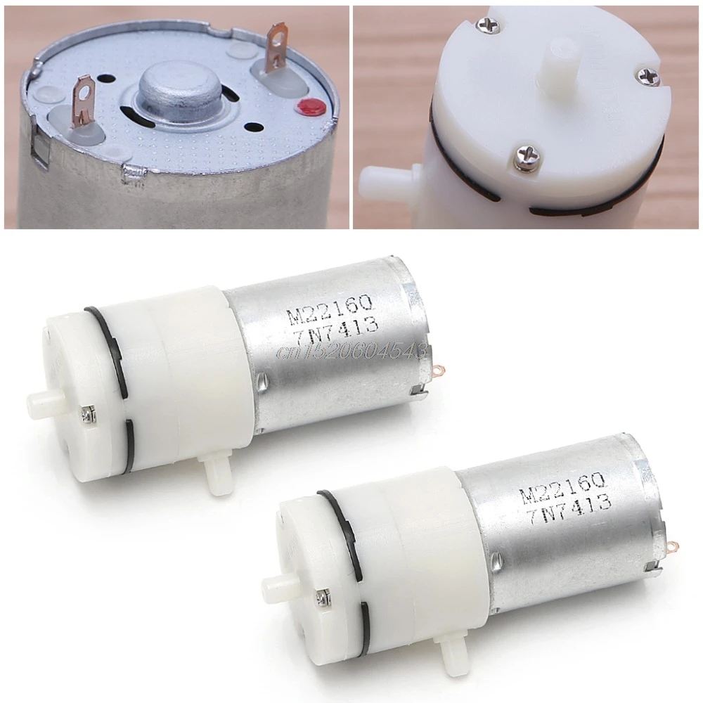 2x DC 3V 6V 5V 370 микро мини воздушный насос вакуумный для аквариумных резервуарах