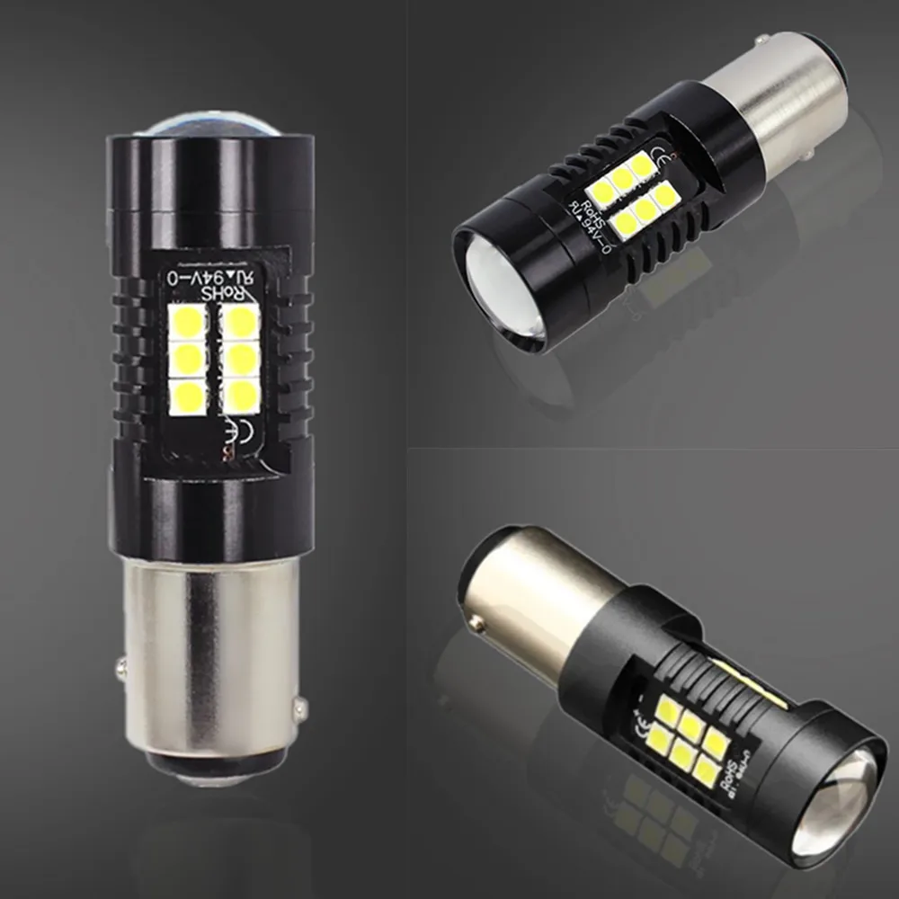 Cветодиодные лампы светодиодные 2 шт. 1156 BA15S P21W BAU15S PY21W BAY15D 1157 P21/5 Вт R5W 21 3030SMD