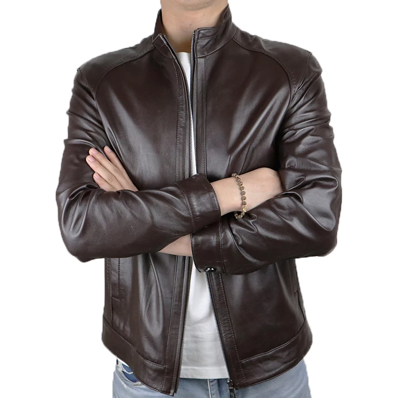 

2020 Summer men's genuine leather jacket casual and motorcycle leather jacket