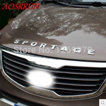 Для KIA SPORTAGE R для kia sportage 2013 2014 2015 алюминиевый сплав Передняя крышка буквы