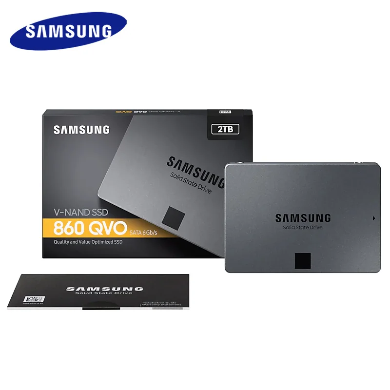 SAMSUNG SSD 860 QVO 1 ТБ Внутренний твердотельный диск HDD жесткий SATA3 2 5 дюймов ноутбук