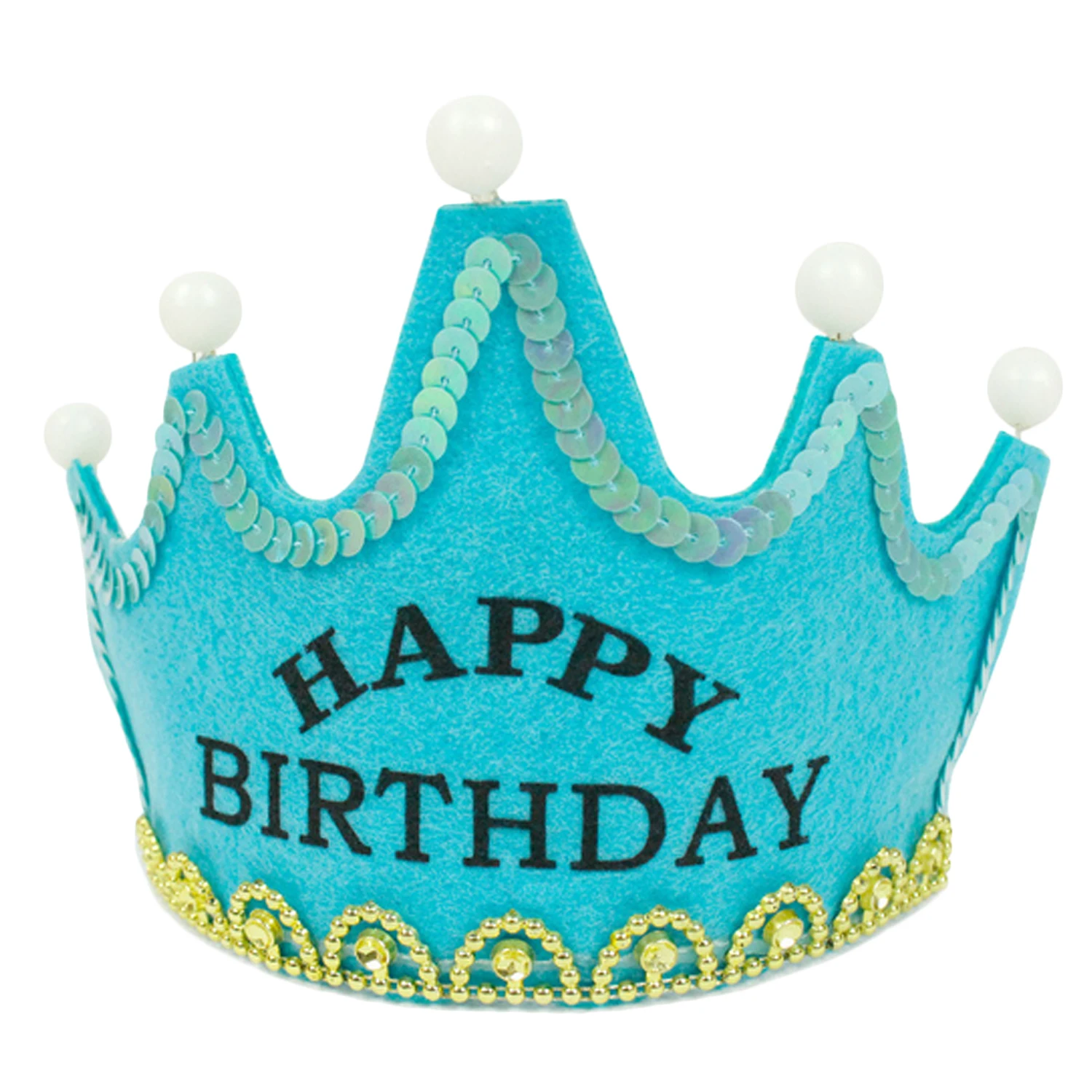 Behogar светодиодный светильник на день рождения шляпа съемный вечерние головные