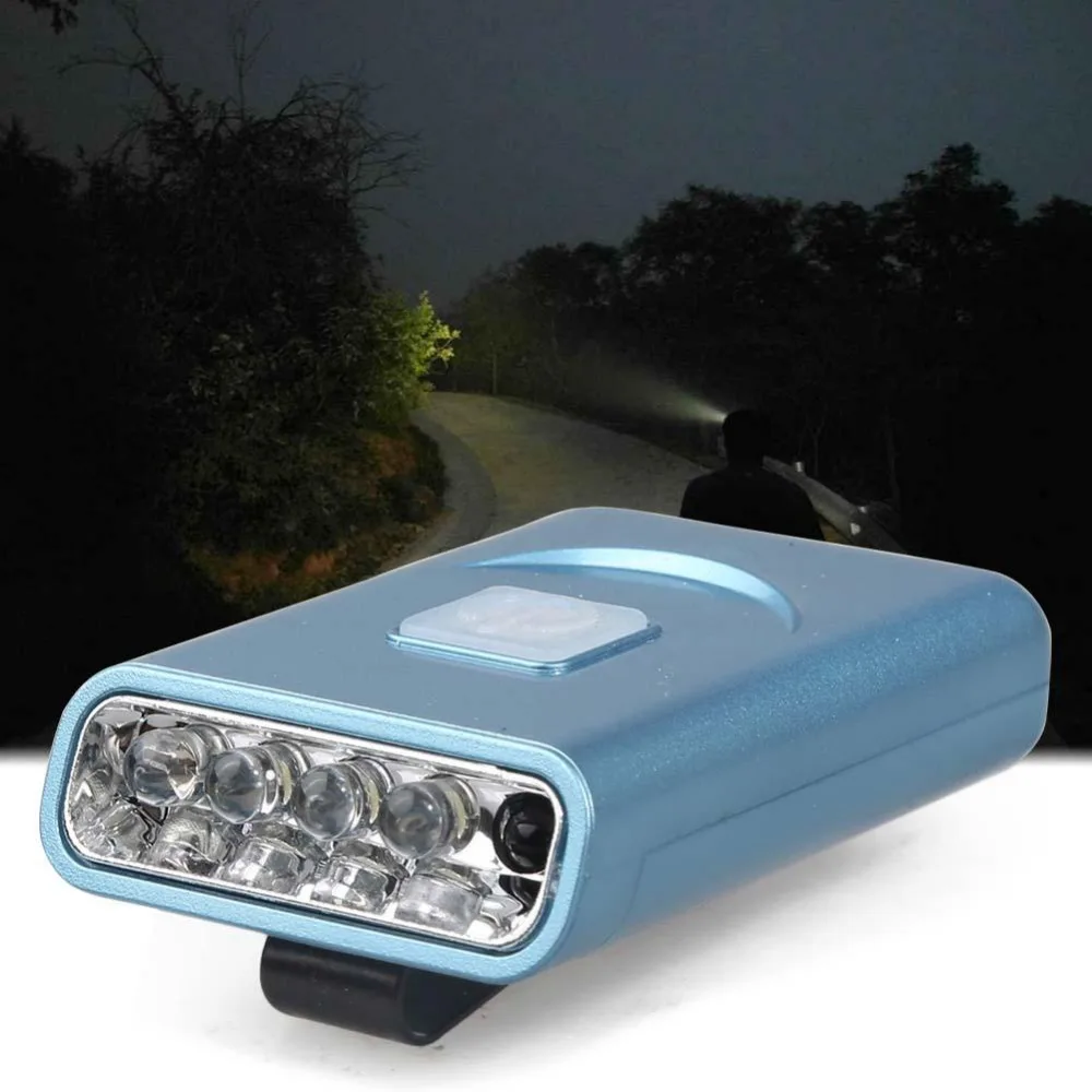 1 шт. перезаряжаемый 5 светодиодный датчик голова Кепка шапка лампа фонарик USB