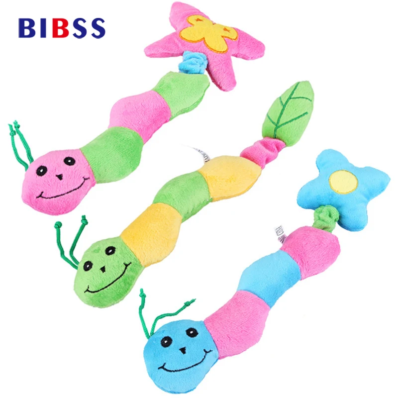 2017 New Real Squeak Toys Perros Hamster Dog Toy Cute Pet Ladybug Type Puppy Plush Sound Soft Squeaker Squeaky For Dogs | Дом и сад