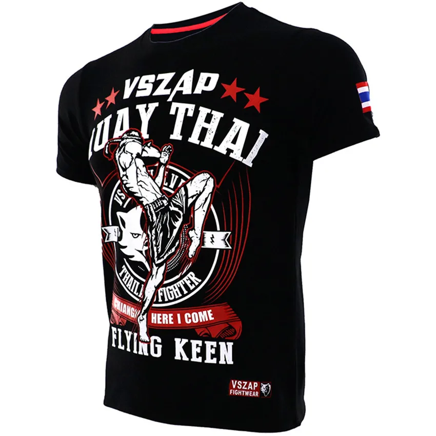 VSZAP Muay Thai Fighting Black MMA Tapout футболка БЖЖ абсолютно новая боевая одежда для занятий