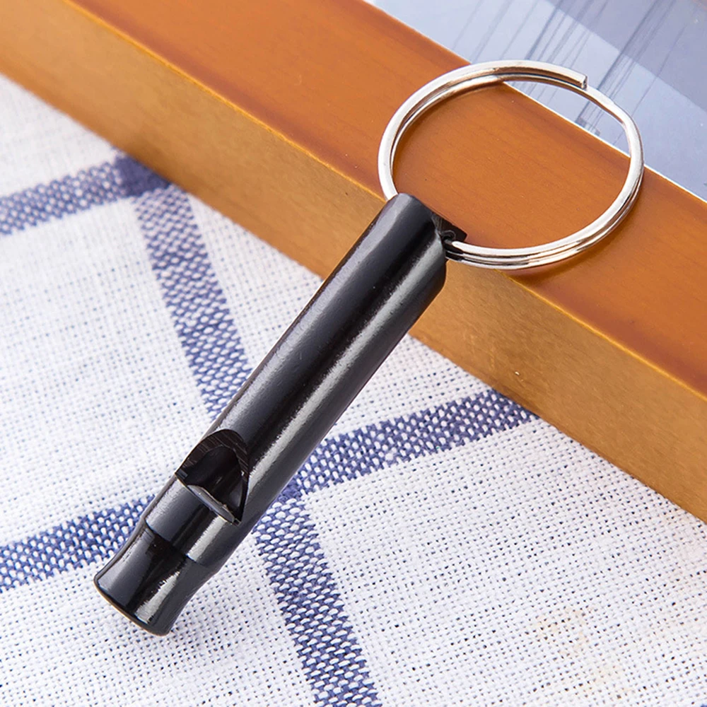 

Emergency Survival Whistle Keychain Keyring Aluminum Alloy Camping Hiking Mini Size Whistles Cheerleading Emergency Tool