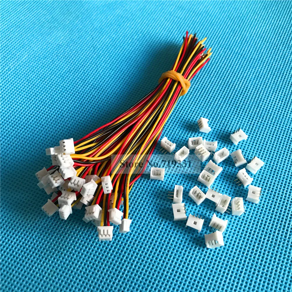 Micro JST 1 25 ММ 3-контактный 3P прямоугольный гнездовой разъем штекер и провод x 20