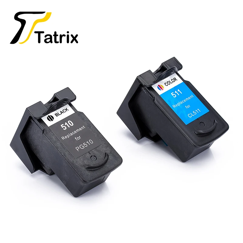 Tatrix 2PK для Canon PG510 CL511 чернильный картридж принтера PG 510 CL 511 Pixma MP240 MP250 MP260 MP270 MP280 MP480