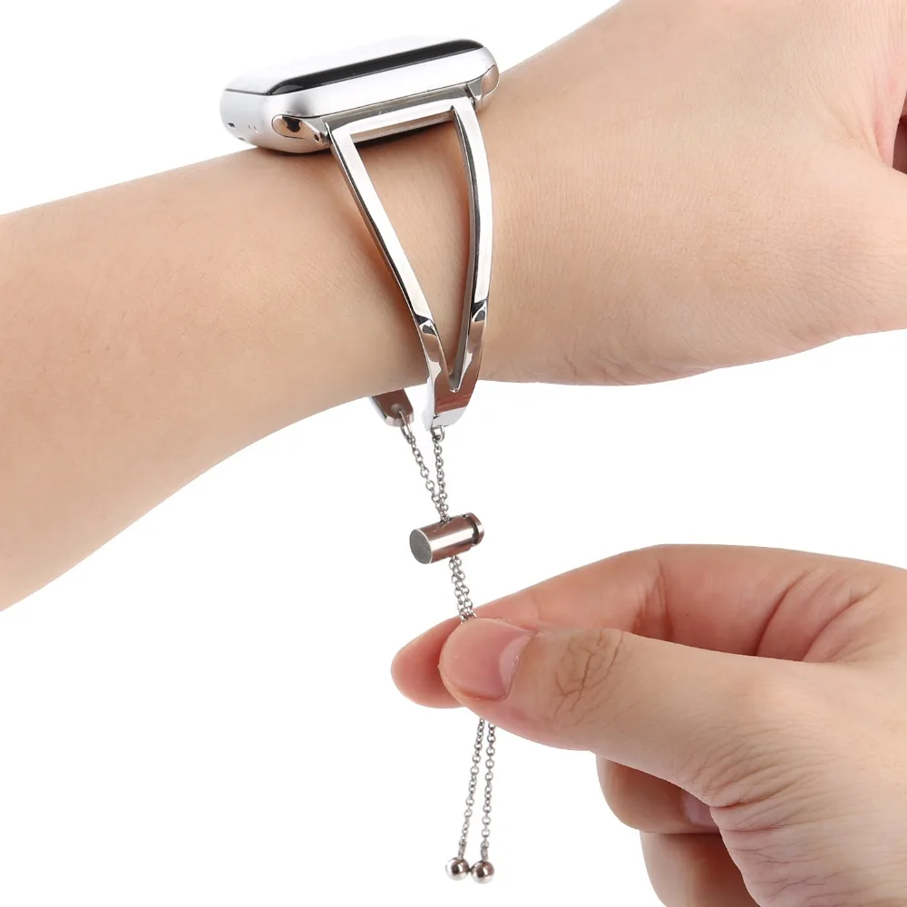 2018 Newest Released Vintage Classy Stainless Steel strap for Apple Watch Band series 4 3 2 1 stainless steel band women | Электроника