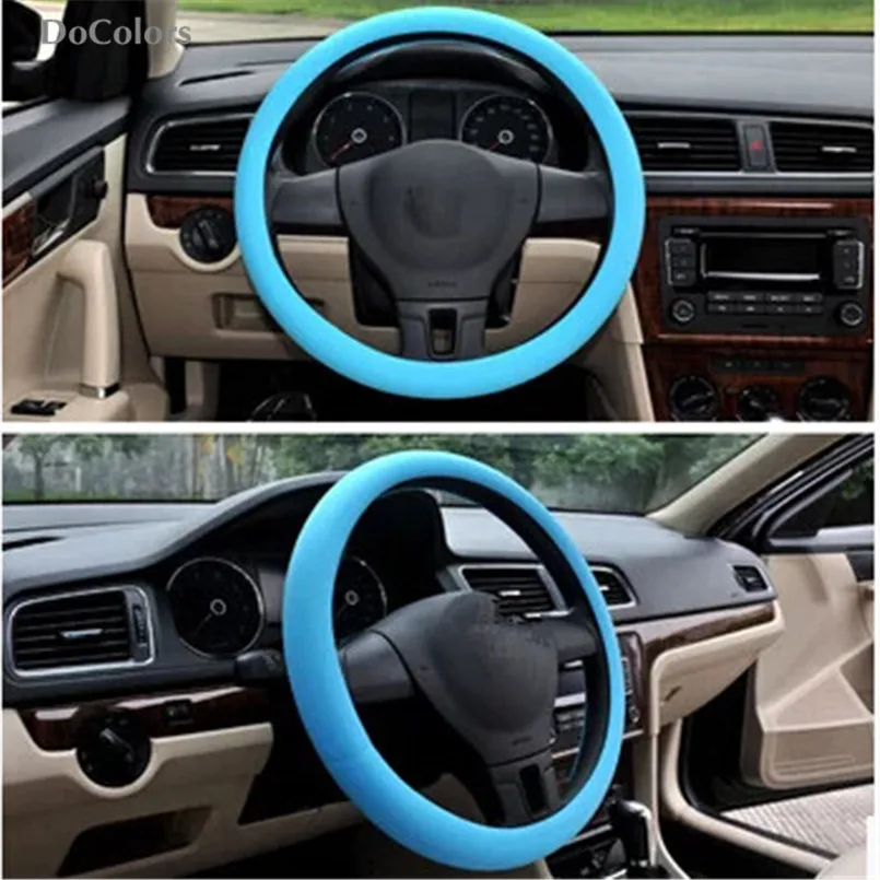 Автомобильный силиконовый чехол DoColors на руль для Suzuki SX4 SWIFT Alto Liane Grand Vitara jimny s cross