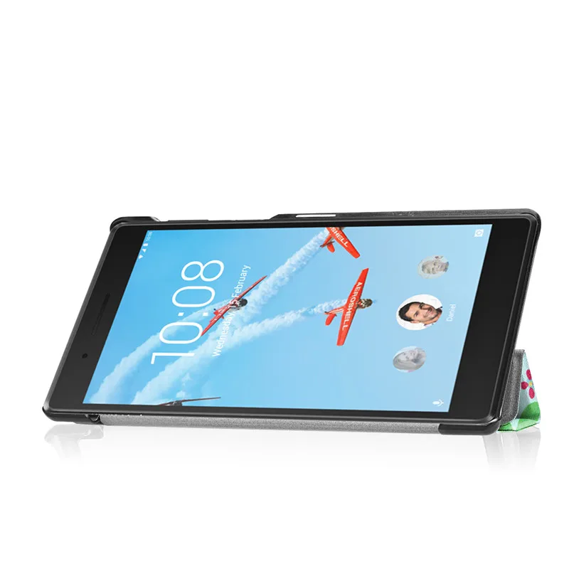Умный чехол из искусственной кожи для Lenovo Tab 4 7 7504X TB-7504 планшета с подставкой