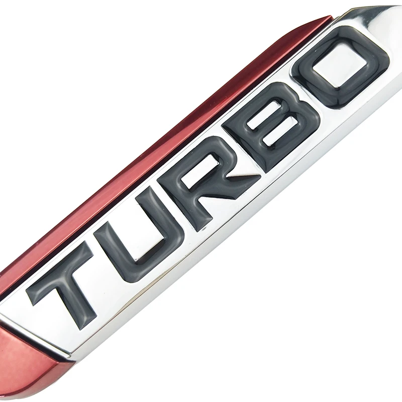 Наклейка с эмблемой для автомобиля TURBO металлическая решетка задний багажник