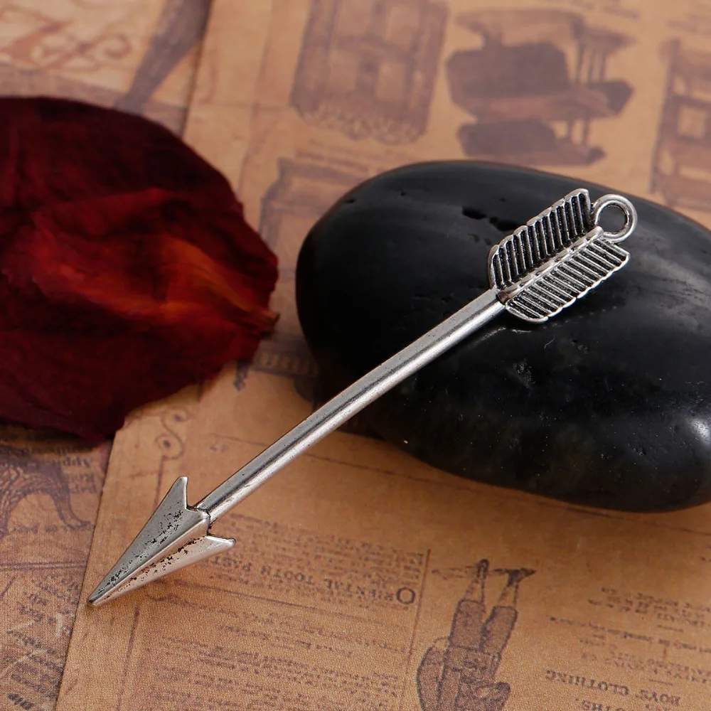 DoreenBeads цинковый сплав серебряного цвета 3D Подвески стрелка DIY Ювелирные