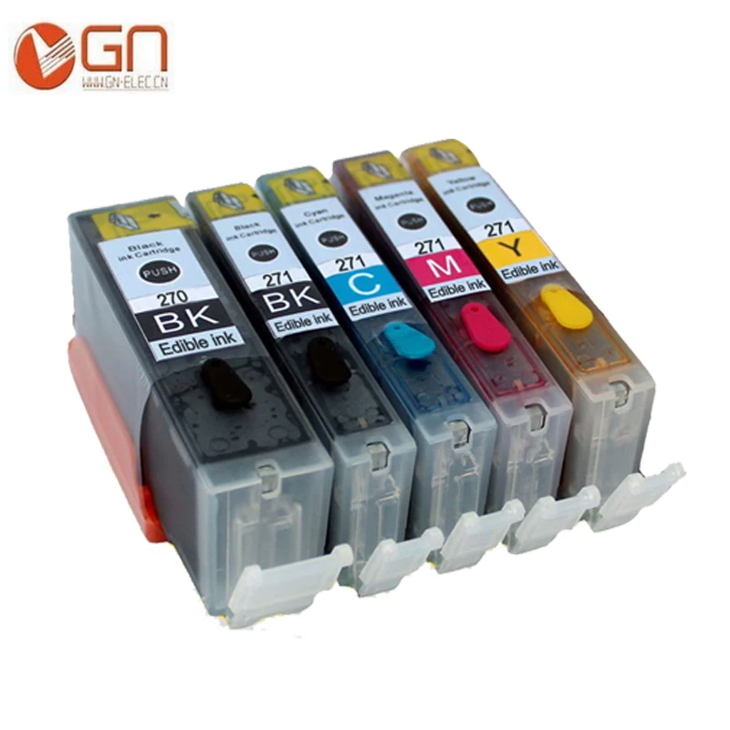 GN 5 шт. PGI270 CLI271 PGI 270 xl фотовспышка для canon PIXMA MG7720 MG6820 MG6821 MG6822 MG5720 MG5722 MG5721|edible ink