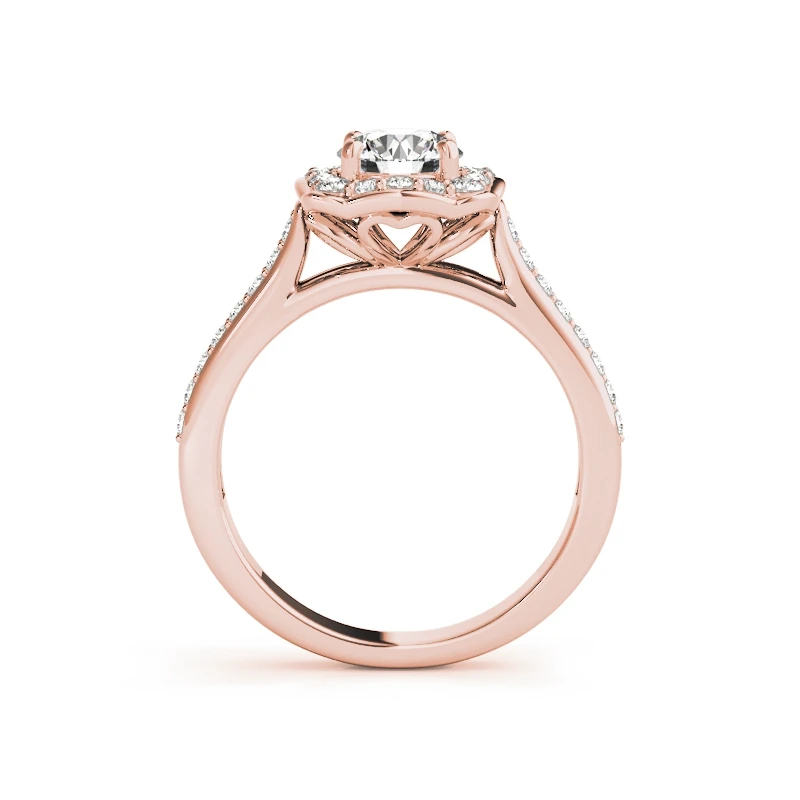LESF 1.0 Carat Halo Rings Lover Promise Ring Gift Jewelry for Women Eternity Bijouterie 100% 925 Silver | Украшения и аксессуары