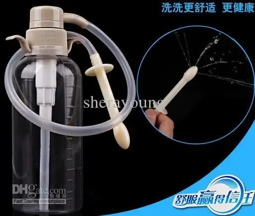 300ml Manual Anal Enema BDSM Gear Vagina Vaginal Washing Device Feminine Hygiene (yueliangchuan) | Красота и здоровье