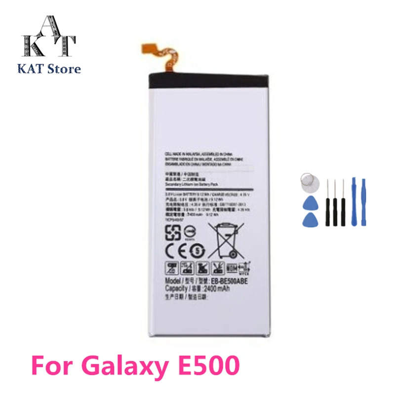 KAT Аккумуляторы для мобильных телефонов Samsung Galaxy E5 E500 E500H E500F 2400mAh литий-ионный
