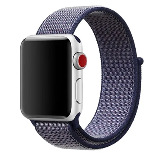 Deeple blue 5 Ремешок для apple watch band 42 мм 38 мм iwatch 4 band 44 мм 40 мм apple watch 4 3 2 1 нейлоновая петля спортивный браслет correa аксессуары - Цвет ремешка: Deeple blue 5