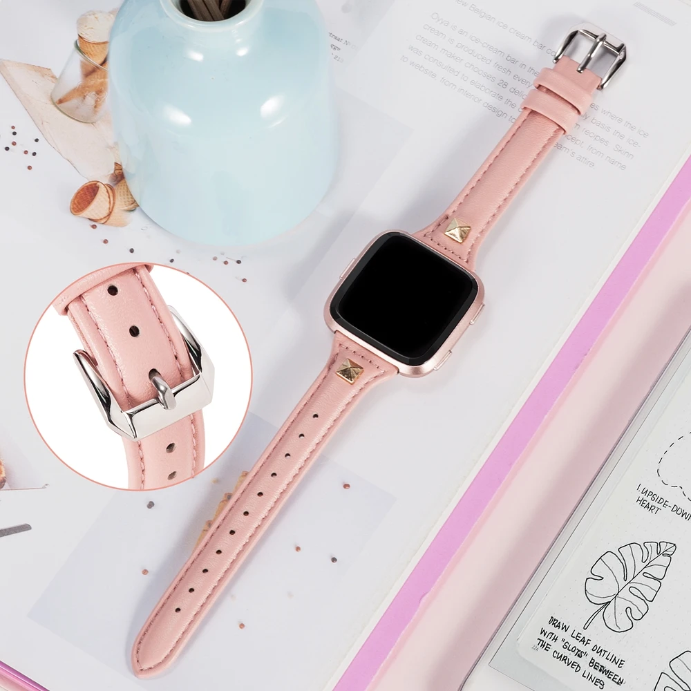 Кожаный ремешок для Versa Bands тонкие браслеты из натуральной кожи Lite специальный