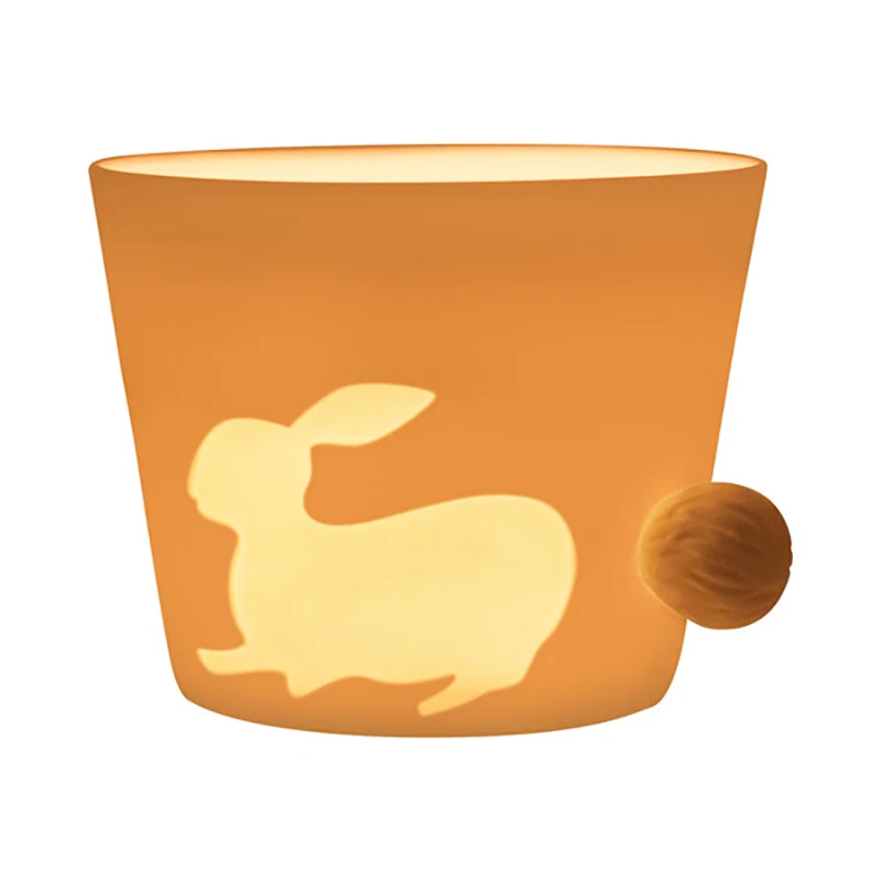 Rabbit Современная Новинка свеча с животным держателем фарфор белого цвета чашка облегчение искусство подсвечник для спальни гостиной не содержит свечи - Цвет: Rabbit
