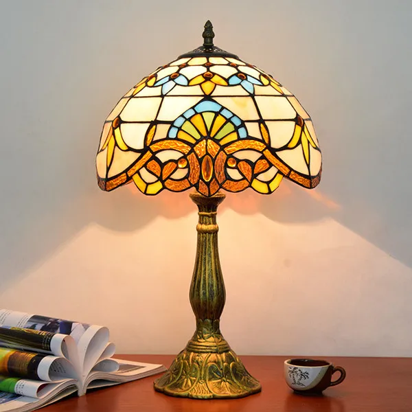 Средиземноморский Декор Турецкая лампа с абажуром tiffanylamp для спальни гостиной Кабинета декор стола в комнате кроме светильников - Цвет абажура: Коричневый