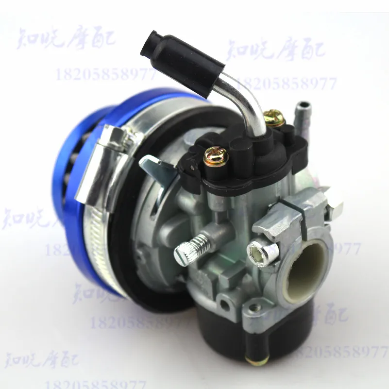 Бесплатная доставка 2 тактный синий карбюратор 49cc 50cc 60 66 80cc воздушный фильтр Carb