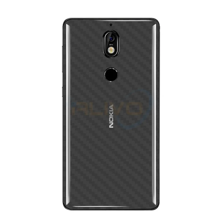 5 шт. мягкие 3D углерода Волокно задняя крышка Защитный Плёнки для nokia 3 6 7 плюс 8 sirocco