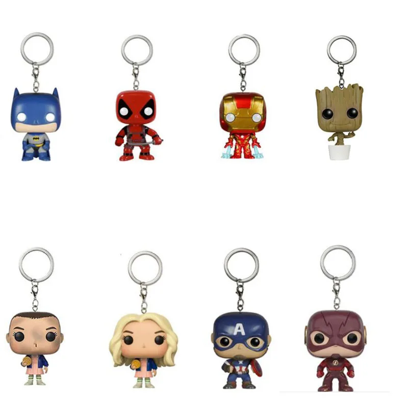 Мини Stanger вещи фигурки Eleven Demogorgon брелок игрушки брелки Ironman Deadpool | Игрушки и хобби
