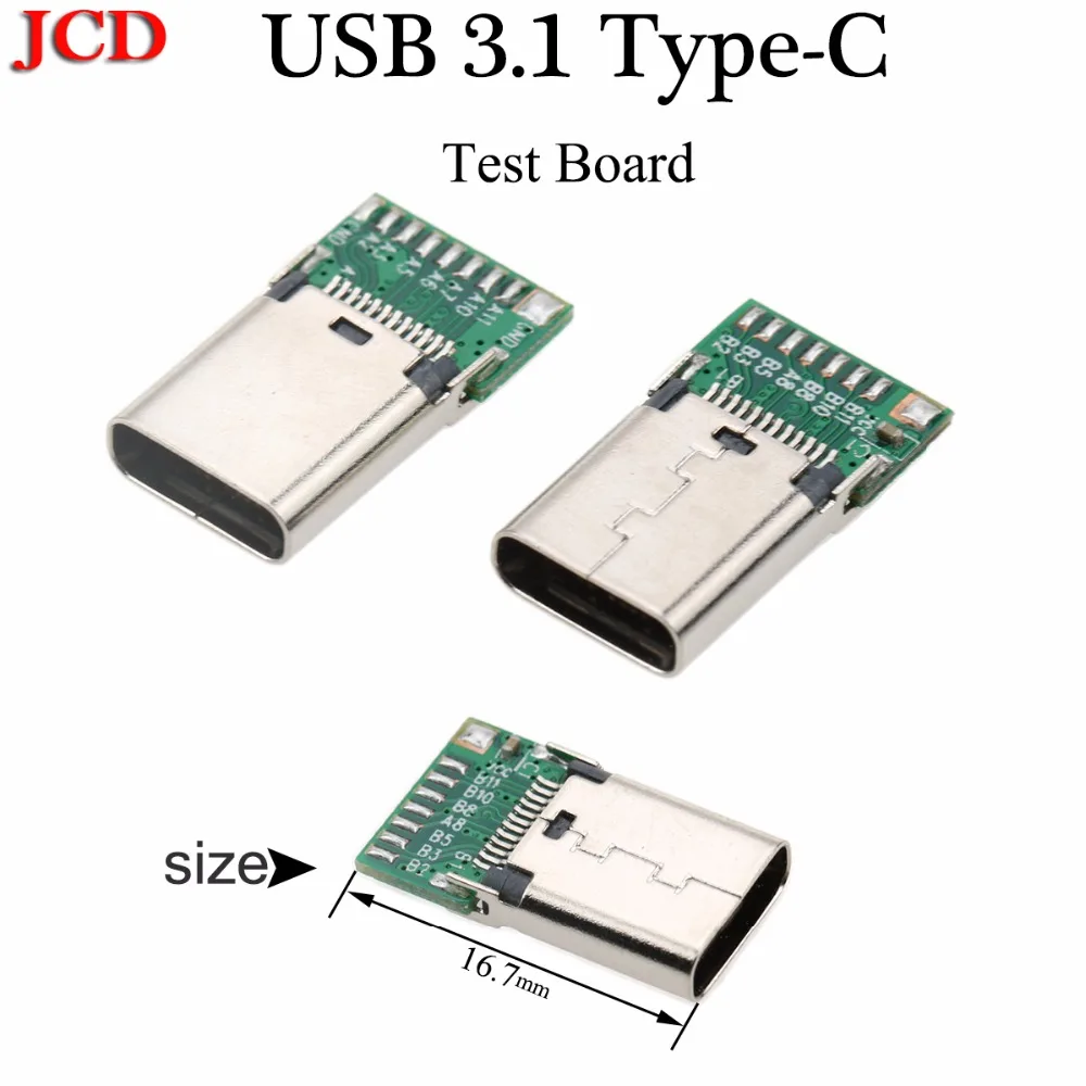 JCD USB 3 1 Тип C разъем 24 контакты муфтовый стыковочный переводник адаптер розеток