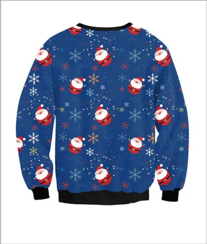 Осень-зима 2020 топы Рождественская одежда Уродливый Рождественский пуловер для