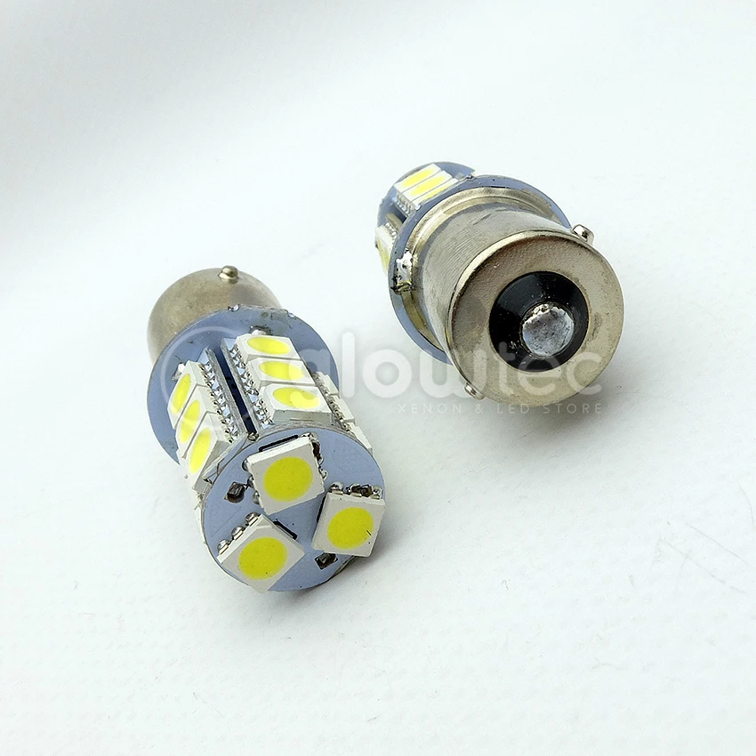 1 шт. BA15s 18smd горячая Распродажа P21W 18 светодиодов 5050 SMD 1156 smd Белая автомобильная