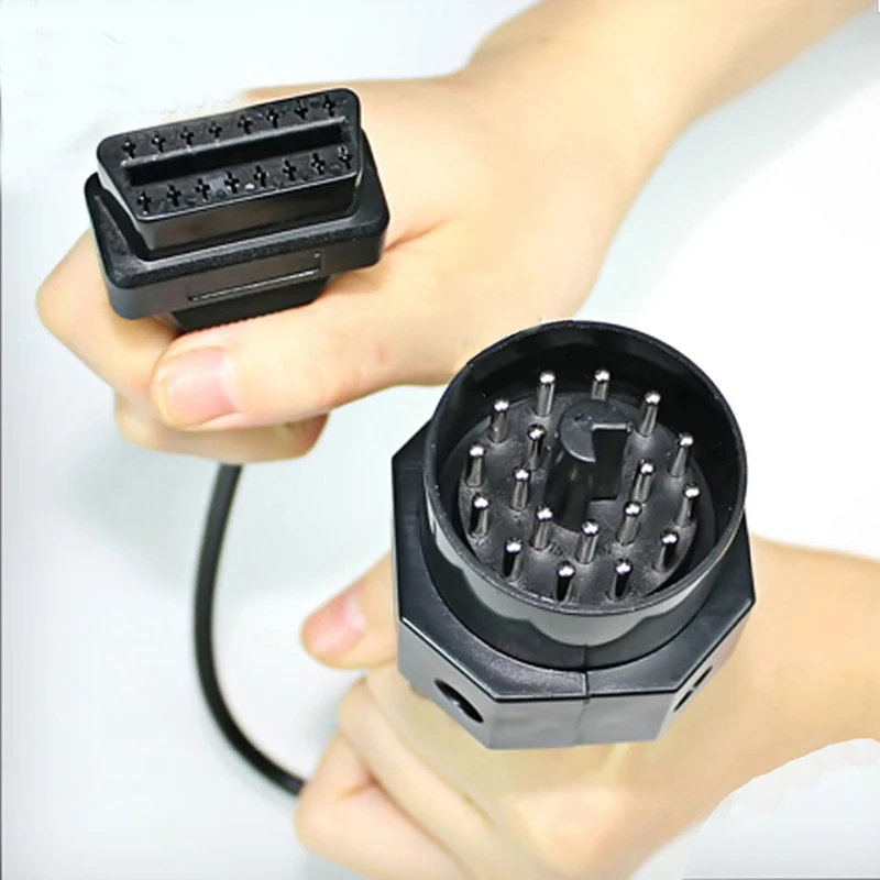 Новый адаптер 20 контактов кабель для BMW штекер 16 гнездо OBD2 автомобиля